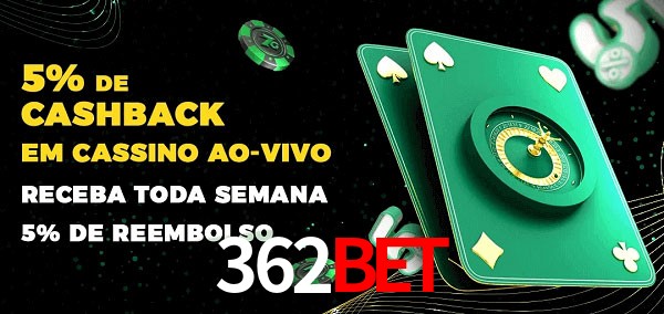 Promoções do cassino ao Vivo 362bet